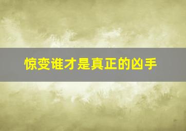 惊变谁才是真正的凶手