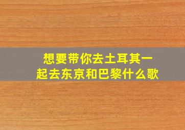 想要带你去土耳其一起去东京和巴黎什么歌