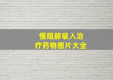 慢阻肺吸入治疗药物图片大全