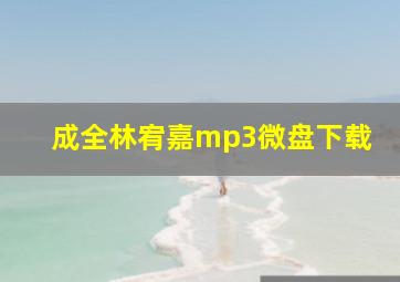 成全林宥嘉mp3微盘下载