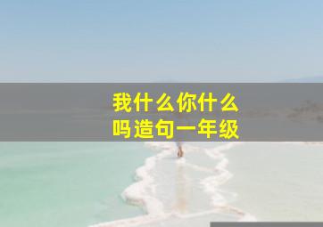 我什么你什么吗造句一年级