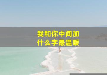 我和你中间加什么字最温暖