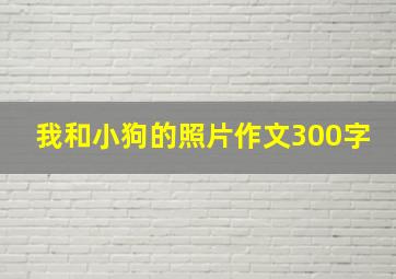 我和小狗的照片作文300字