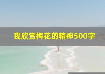 我欣赏梅花的精神500字