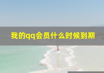 我的qq会员什么时候到期