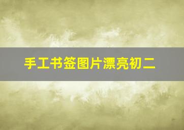 手工书签图片漂亮初二