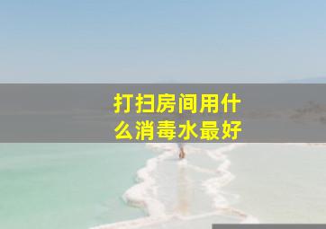 打扫房间用什么消毒水最好