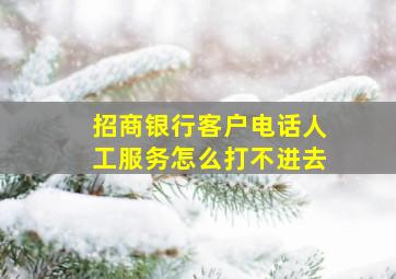 招商银行客户电话人工服务怎么打不进去