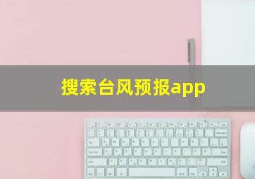 搜索台风预报app