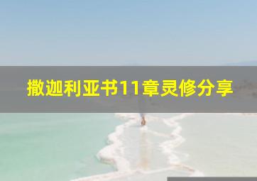 撒迦利亚书11章灵修分享