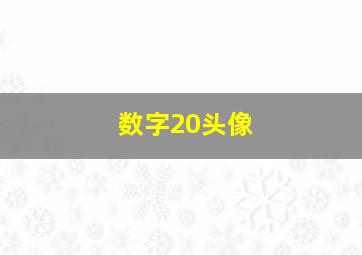 数字20头像