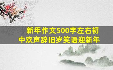 新年作文500字左右初中欢声辞旧岁笑语迎新年