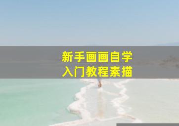 新手画画自学入门教程素描