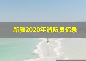 新疆2020年消防员招录