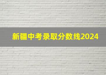 新疆中考录取分数线2024