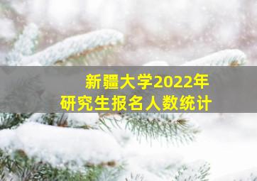 新疆大学2022年研究生报名人数统计