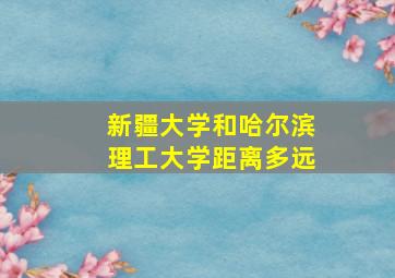 新疆大学和哈尔滨理工大学距离多远