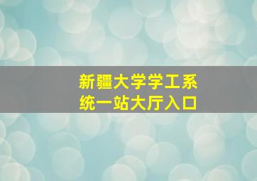 新疆大学学工系统一站大厅入口