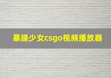 暴躁少女csgo视频播放器