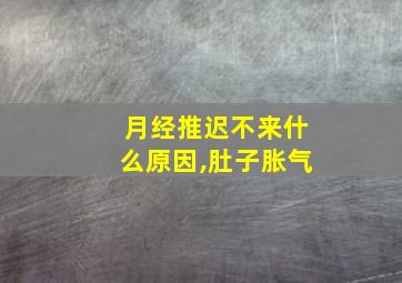 月经推迟不来什么原因,肚子胀气