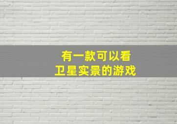 有一款可以看卫星实景的游戏