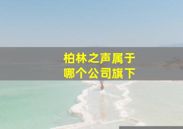 柏林之声属于哪个公司旗下