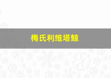 梅氏利维塔鲸