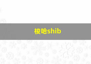 梭哈shib