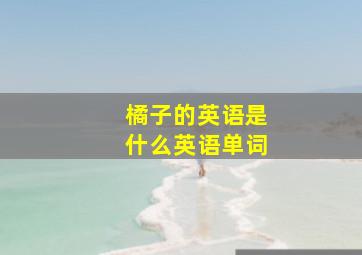 橘子的英语是什么英语单词