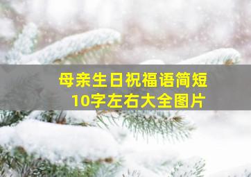 母亲生日祝福语简短10字左右大全图片