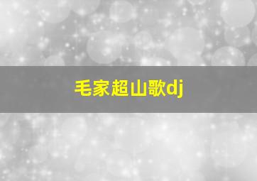 毛家超山歌dj