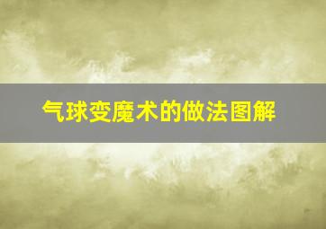 气球变魔术的做法图解