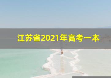 江苏省2021年高考一本