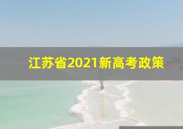 江苏省2021新高考政策