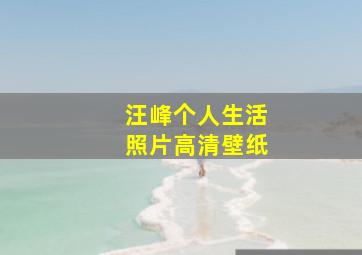 汪峰个人生活照片高清壁纸