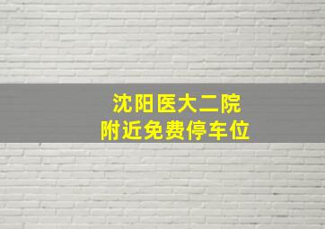 沈阳医大二院附近免费停车位