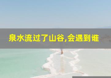 泉水流过了山谷,会遇到谁