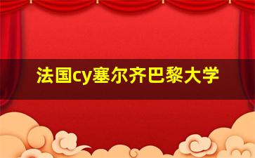 法国cy塞尔齐巴黎大学