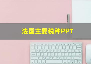 法国主要税种PPT