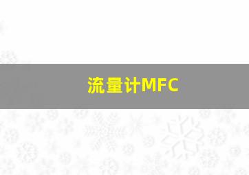 流量计MFC