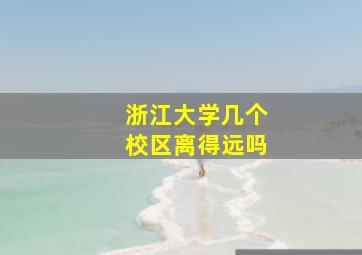 浙江大学几个校区离得远吗