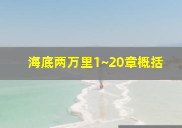 海底两万里1~20章概括