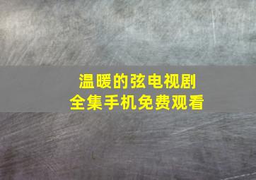 温暖的弦电视剧全集手机免费观看