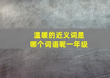 温暖的近义词是哪个词语呢一年级