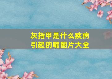 灰指甲是什么疾病引起的呢图片大全