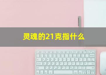 灵魂的21克指什么