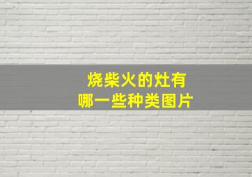 烧柴火的灶有哪一些种类图片