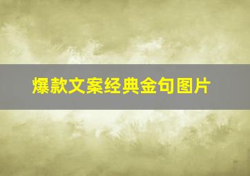 爆款文案经典金句图片