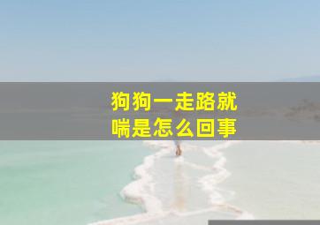 狗狗一走路就喘是怎么回事