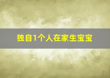 独自1个人在家生宝宝